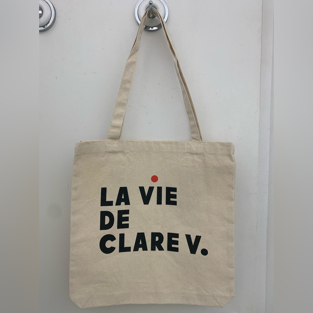 BN Clare V canvas tote - book event exclusive